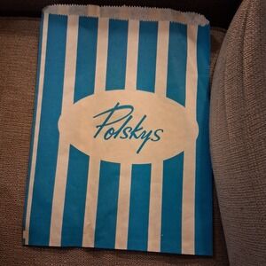 Vintage MCM Collectible Shopping Bag Polsky's Akron Ohio Defunct